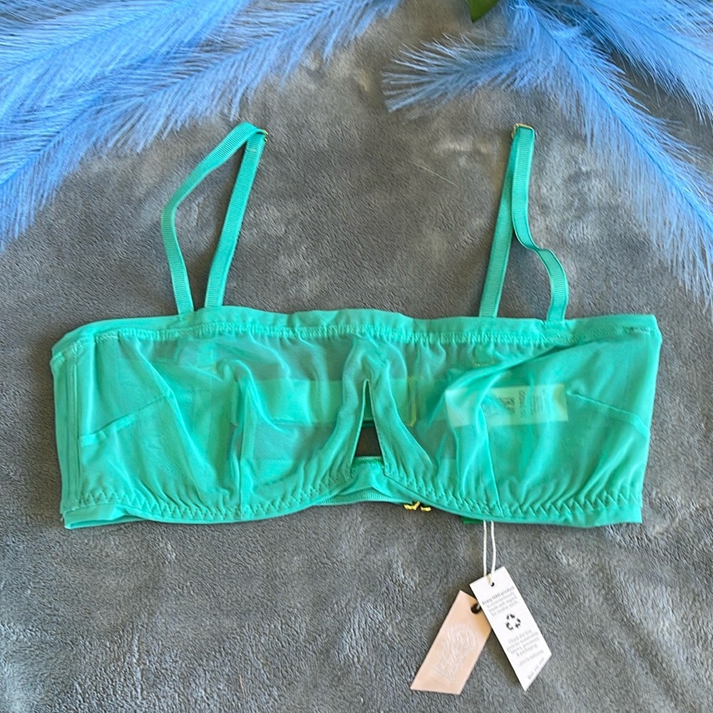 Wired bra - 30-38 DD - Teal - We are HAH(FP) - NWT - #62300